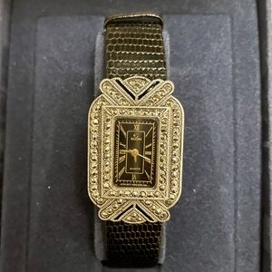 Elgin Marcasite Art Deco Ladies Watch. In box never worn. Vintage